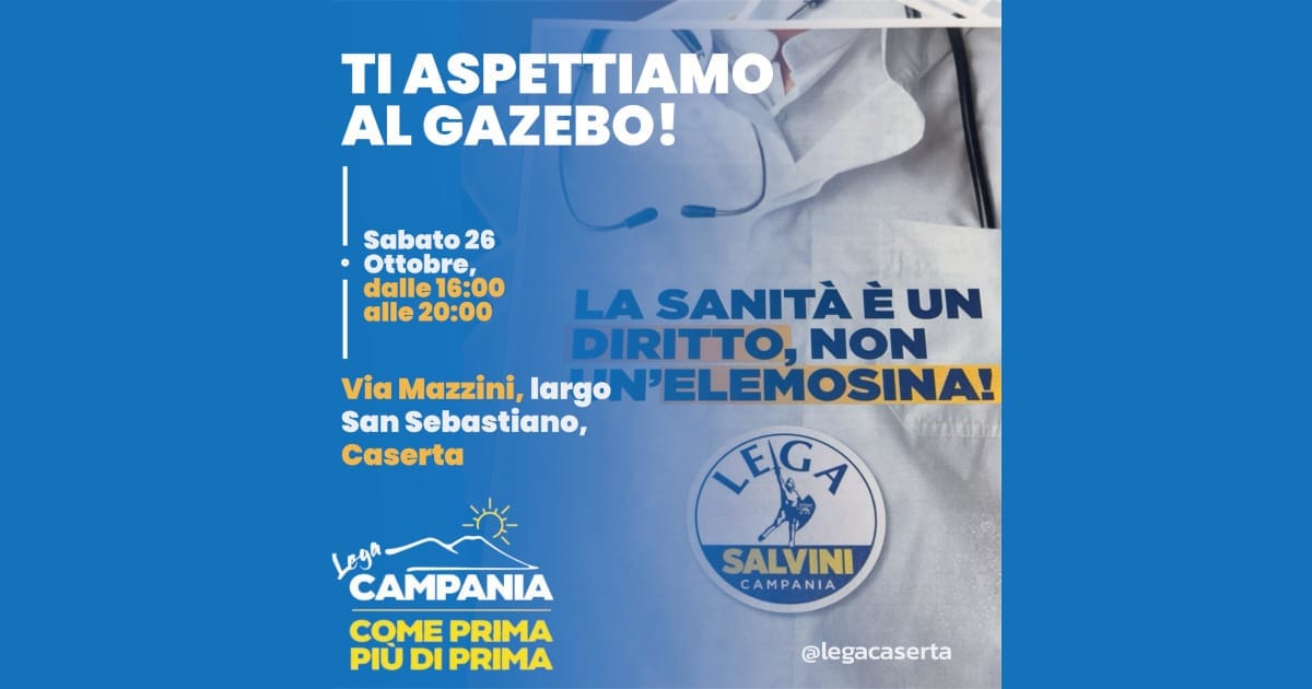 gazebo Lega Caserta