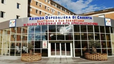 sala accoglienza dell'ospedale di Caserta