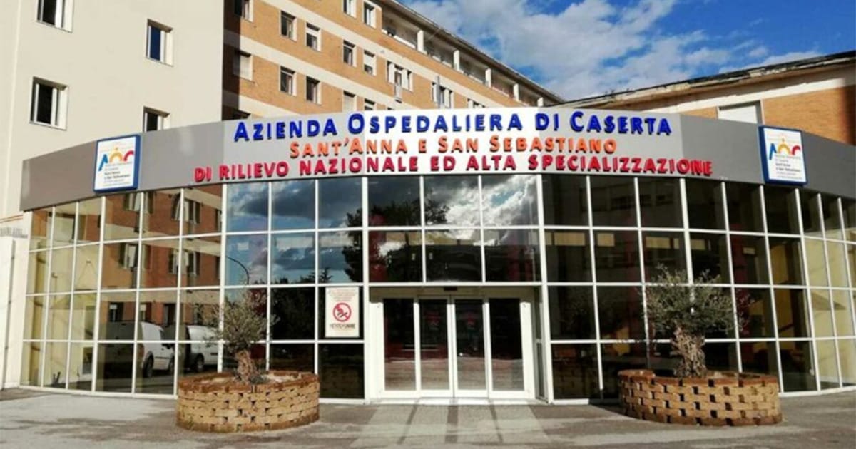 sala accoglienza dell'ospedale di Caserta