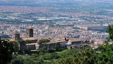 veduta da Casertavecchia di Caserta