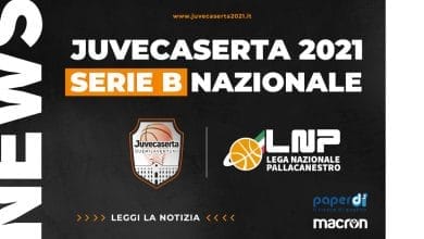 poster nero con scritte bianche della Juvecaserta 2021 basket