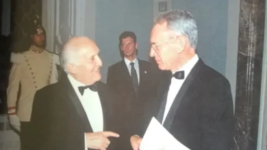 Oscar Eugenio Scalfaro e Gian Marco Jacobitti